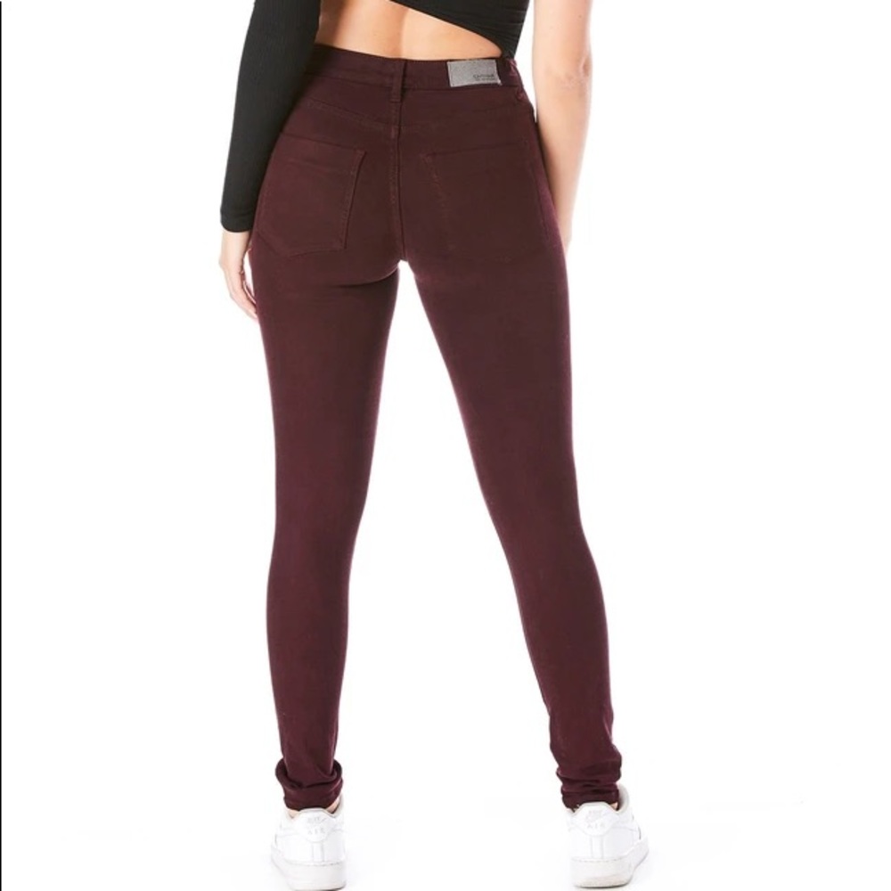 carmar robin jeans - burgundy